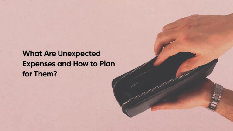 plan for unexpected expenses
